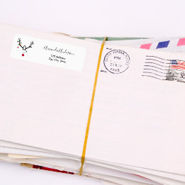 クリスマスのトナおもしろいイモダンナーアドレスの返品 ラベル