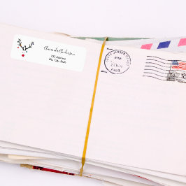 クリスマスのトナおもしろいイモダンナーアドレスの返品 ラベル