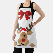 クリスマスのトナカイかわいい エプロン (インサイチュ)