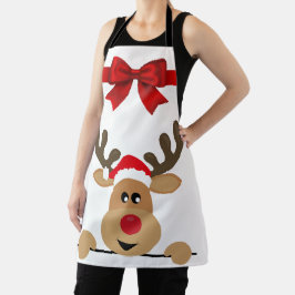クリスマスのトナカイかわいい エプロン