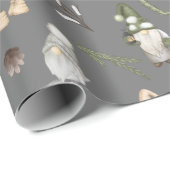 クリスマスのトナカイとコノハズク ラッピングペーパー (ロールコーナー)