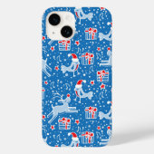 クリスマスのトナカイと歌う鳥のケース Case-Mate iPhoneケース (裏面)