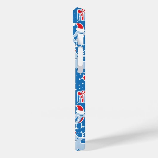 クリスマスのトナカイと歌う鳥のケース Case-Mate iPhoneケース (裏面 / 左)