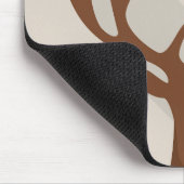 クリスマスのトナカイのお尻のカッコいいのオオシカのモダン マウスパッド (コーナー)