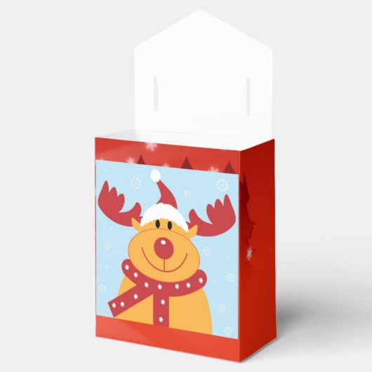クリスマスのトナカイのお願い フェイバーボックス (オープン)
