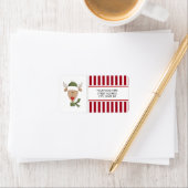 クリスマスのトナカイの住所の宛名ラベル ラベル (インサイチュ)