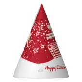 クリスマスのトナカイはギフトの赤い帽子 パーティーハット (左)