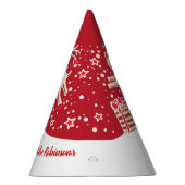 クリスマスのトナカイはギフトの赤い帽子 パーティーハット (右)