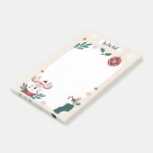 クリスマスのトナカイはPost-Itノートをリストする ポストイット (アングル)