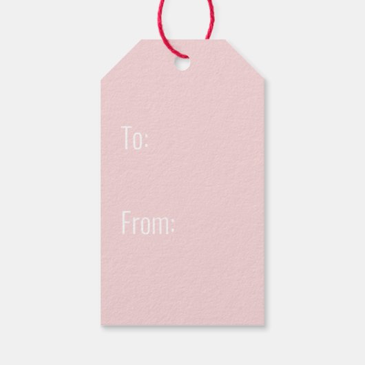 クリスマスのトナカイをストッキング白で ギフトタグ (裏面)