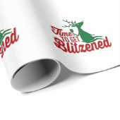 クリスマスのトナカイを祝福する時間 ラッピングペーパー (ロールコーナー)