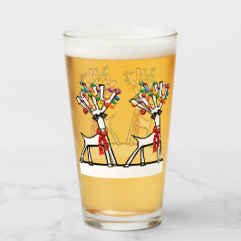 クリスマスのトナカイパーティー タンブラーグラス