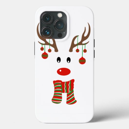 クリスマスのトナカイ漫画 Case-Mate iPhoneケース (裏面)