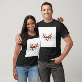 クリスマスのトナカイ顔 – かわいい幸せなトナカイ Tシャツ (ユニセックス)