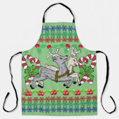 クリスマスのトナカイ エプロン (正面)
