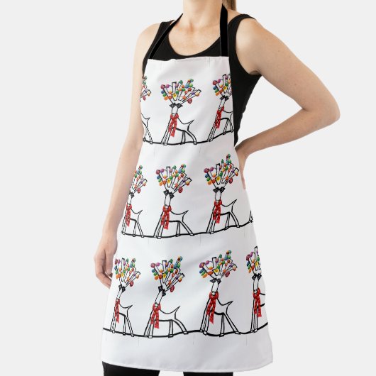 クリスマスのトナカイ エプロン (インサイチュ)