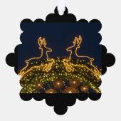 クリスマスのトナカイ オーナメントカード (裏面)