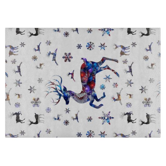 クリスマスのトナカイ カッティングボード (正面)