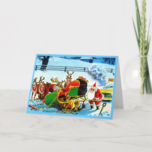 クリスマスのトナカイ シーズンカード (正面)