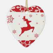 クリスマスのトナカイ セラミックオーナメント (右)