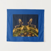 クリスマスのトナカイ タペストリー (正面(横))