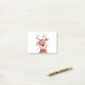 クリスマスのトナカイ ポストイット (デスク上)