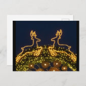 クリスマスのトナカイ ポストカード (正面/裏面)