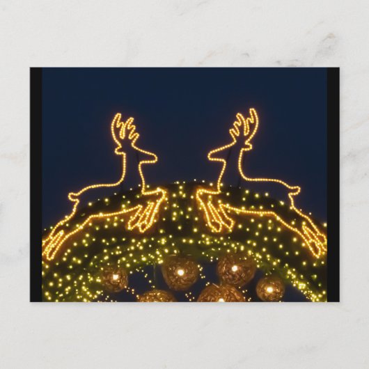 クリスマスのトナカイ ポストカード (正面)