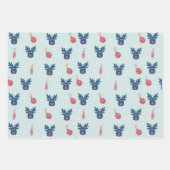 クリスマスのトナカイ ラッピングペーパーシート (正面3)