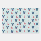 クリスマスのトナカイ ラッピングペーパーシート (正面)