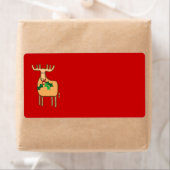 クリスマスのトナカイ ラベル (インサイチュ)