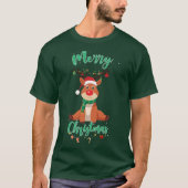 クリスマスのトナカイ Tシャツ (正面)