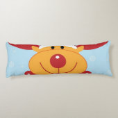 クリスマスのトナカイRudolph雪の結晶〔雄ジカの〕枝角 ボディピロー (裏面)