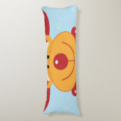 クリスマスのトナカイRudolph雪の結晶〔雄ジカの〕枝角 ボディピロー (正面縦)