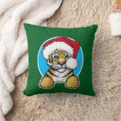 クリスマスのトラの子 クッション (ブランケット)