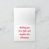 クリスマスのトラック飾を買う カード (内部)