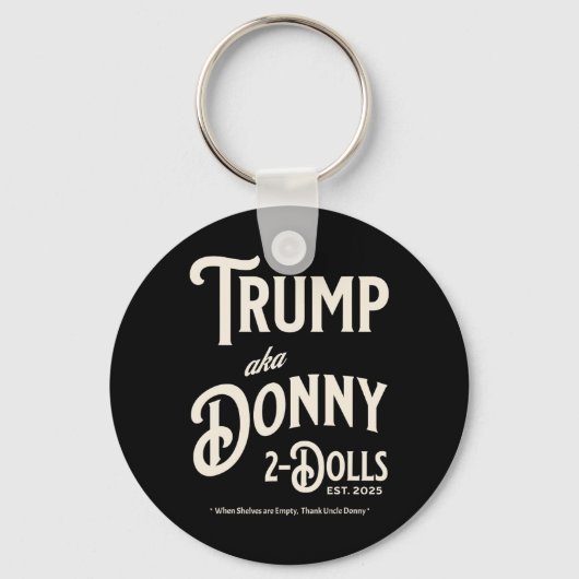 クリスマスのトランプ2つの人形Tシャツ キーホルダー (正面)