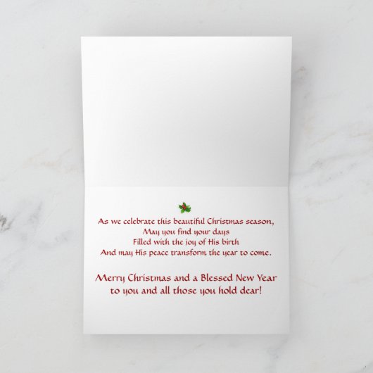 クリスマスのトランペットは、トランペットが喜びを鳴るようにしました! シーズンカード (内部)