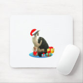 クリスマスのトラ猫と可愛い小さな天使 マウスパッド (マウス)