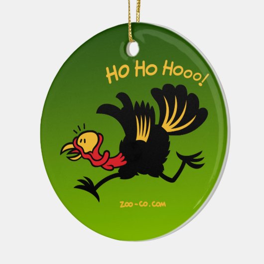 クリスマスのトルコの連続した遠くに! セラミックオーナメント (左)