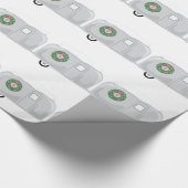 クリスマスのトレーラー ラッピングペーパー (角)