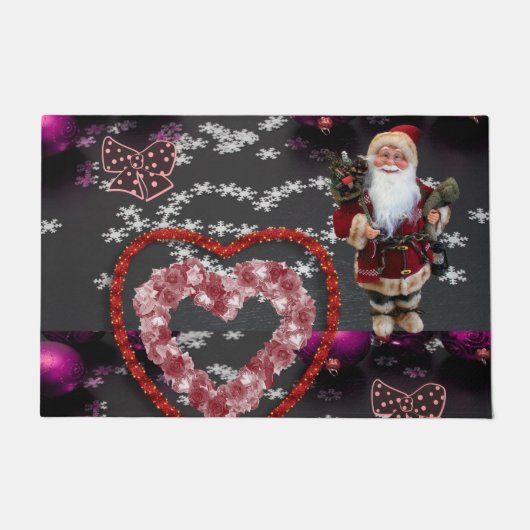 クリスマスのドアマット、サンタ ドアマット (正面)