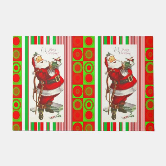 クリスマスのドアマット、サンタ ドアマット (正面)
