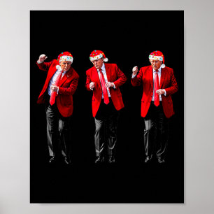 クリスマスのドナルド・トランプ大統領2024ダンス面白 ポスター