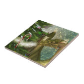 クリスマスのドラゴンおよび妖精 タイル (側面)