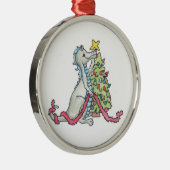 クリスマスのドラゴンのオーナメント メタルオーナメント (右)