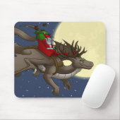 クリスマスのドラゴンのマウスパッド マウスパッド (マウス)