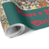 クリスマスのドラゴン木30" x 15'包装紙 ラッピングペーパー (ロールコーナー)