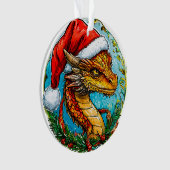 クリスマスのドラゴン オーナメント (正面)