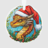 クリスマスのドラゴン オーナメント (裏面)